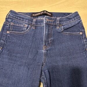 Express Women's Dark Blue Skinny Jeans